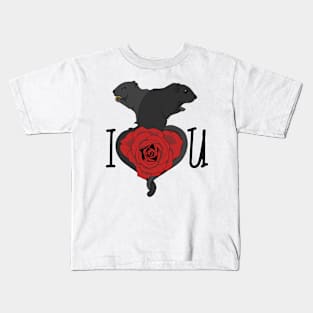 Gerbil love (Dark) Kids T-Shirt